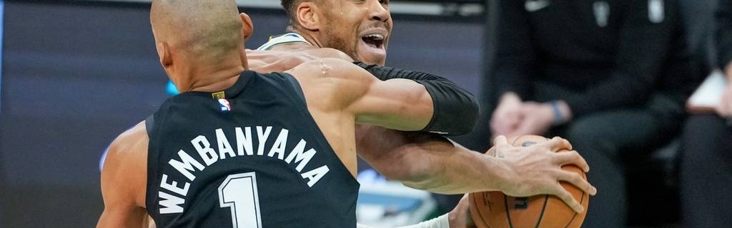 字母哥21分文班亚马22+10 雄鹿不敌马刺3连败