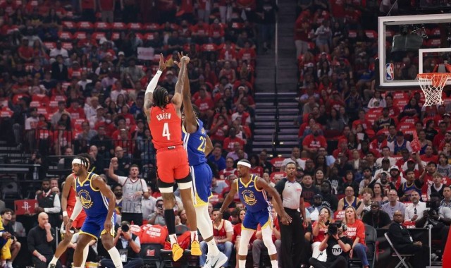 G5首节：火箭13罚13中 勇士全队9犯规没有罚球