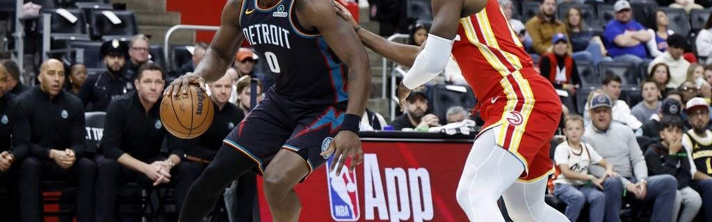 杰伦约翰逊27+8+12 杜伦26+14+失绝杀活塞加时负老鹰