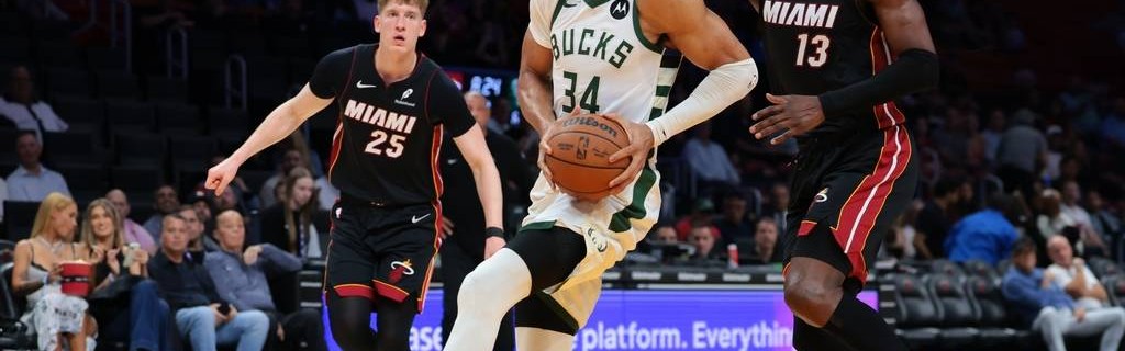 阿德巴约21分字母哥空砍31分 热火胜雄鹿